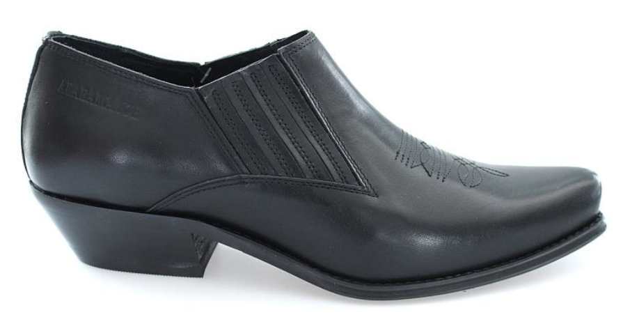 Obuv ALABAMA JOE AJ-001 BLACK AUTOLUCIDO