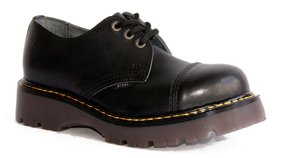 Glady - boty STEEL BLACK KAUČUK - B, 3 dírky (ES)