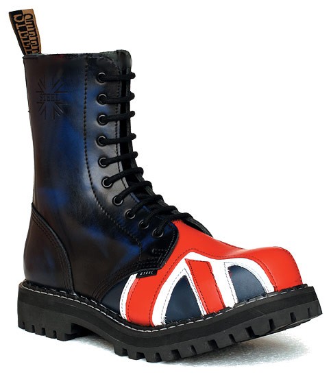 Glady - boty STEEL UK FLAG, 10 dírek